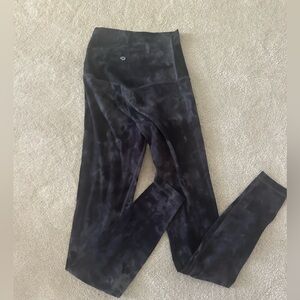 lululemon black smokey printed leggings